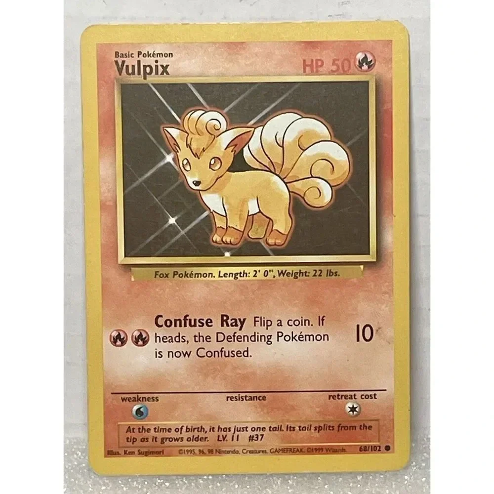 1999 vulpix pokemon card Topps Tv #37 PSA 9 This power cant be used if Blaines Vulpix is Asleep Vulpix 1999 Pokemon TCG Base